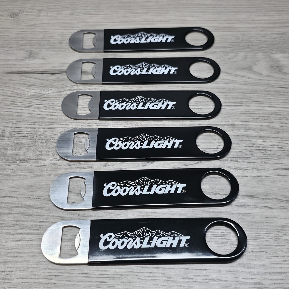Coors LIGHT Beer Stainless Steel Bottle Openers - Lot Of 6